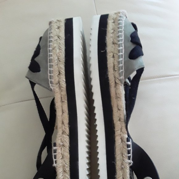 Zara Lace-Up Espadrilles Sandals Size 9 - Picture 5 of 13